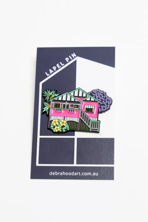 Hot Pink Pin - Attached to Card