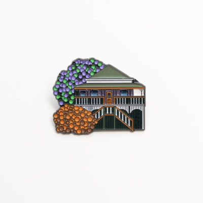 Enamel Pin - Dusty Lilac House - on white background