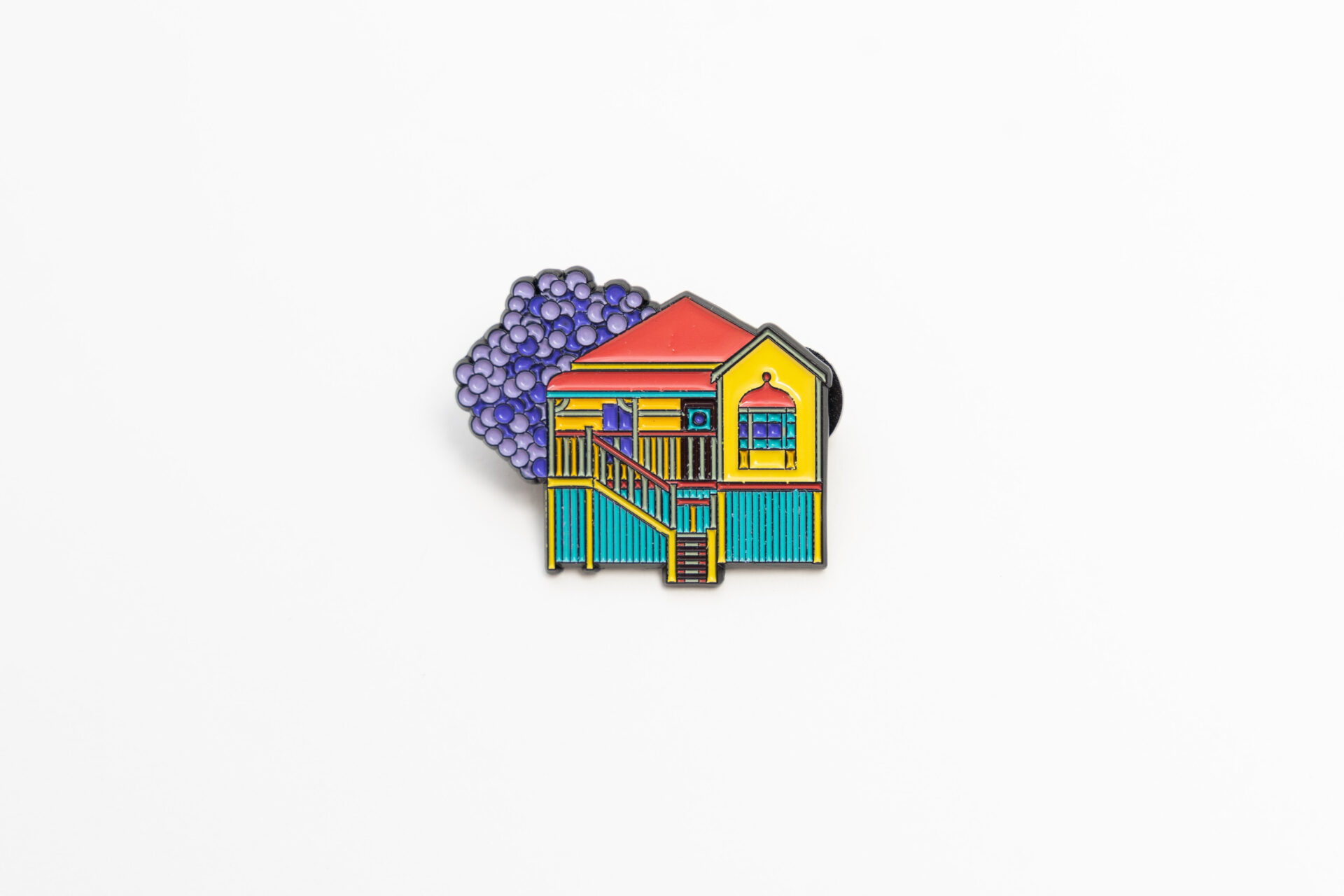 Enamel Pin - Red Hill House - on white background