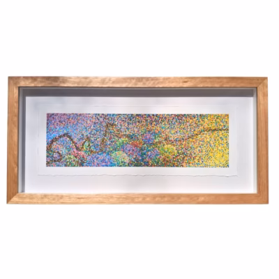 Confetti By the River-Framed Oak  - SALE